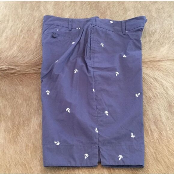 So Cute! Merona Bermuda Anchor Shorts Nautical Sz 12 - Picture 1 of 6